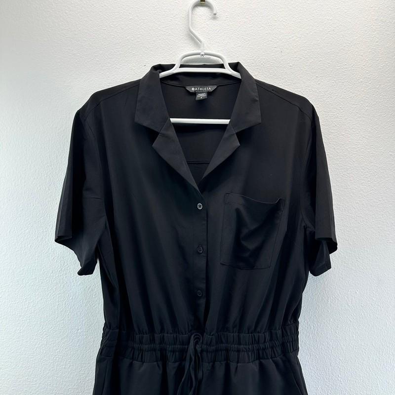Athleta Avenue Romper Black Large Travel Vacation