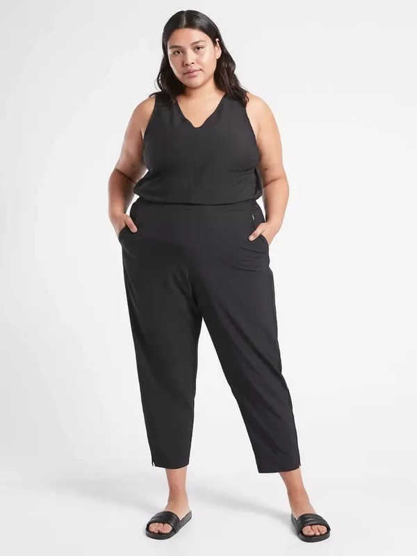 Athleta Brooklyn Jumpsuit-Black-Plus Size 26 -NWT