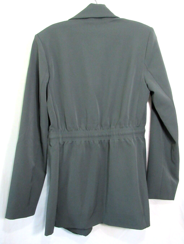 Athleta Green Endless Primatwill Tie Waist Long Sleeve Lined Jacket Size 6 NWT