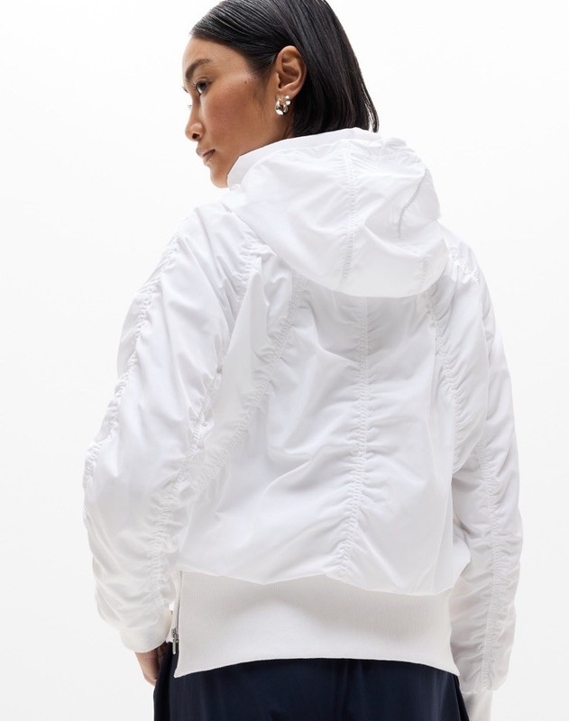 Athleta Jetset Bomber- Xs- White- Nwt