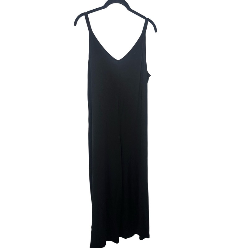 Athleta Wide Leg Jumper Romper Stretch Women's Size Medium V-Neck Flowy Loose