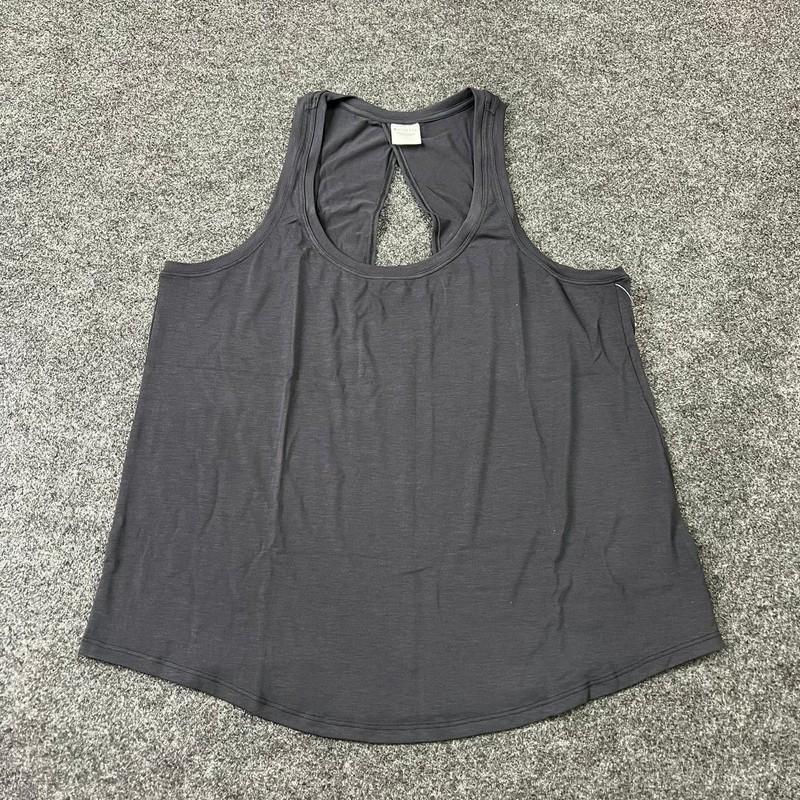 ATHLETA With Ease Open Back Tank Top Women's Size M Black 600332