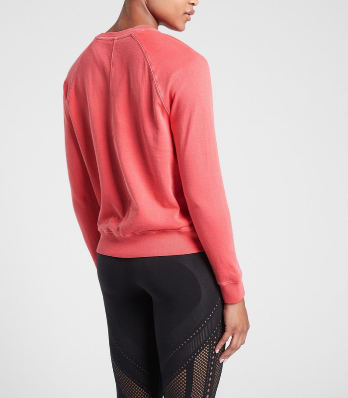 ATHLETA WOMEN'S CORAL LONG SLEEVE SUNDOWN SWEATSHIRT TOP Sz M