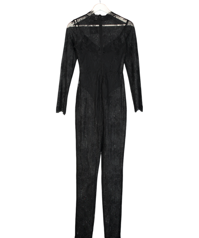 Atoir Black Celina Lace Jumpsuit UK XS