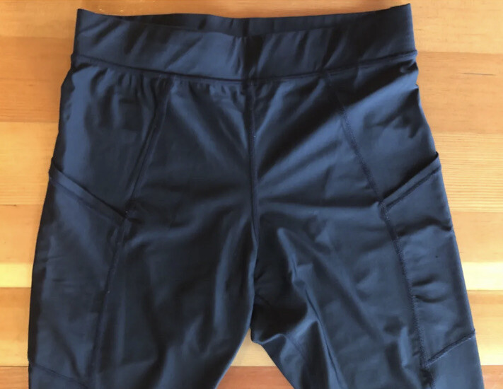 ATTRACO Womens High Waisted Swim Pants / Leggings With Pockets Medium UPF50