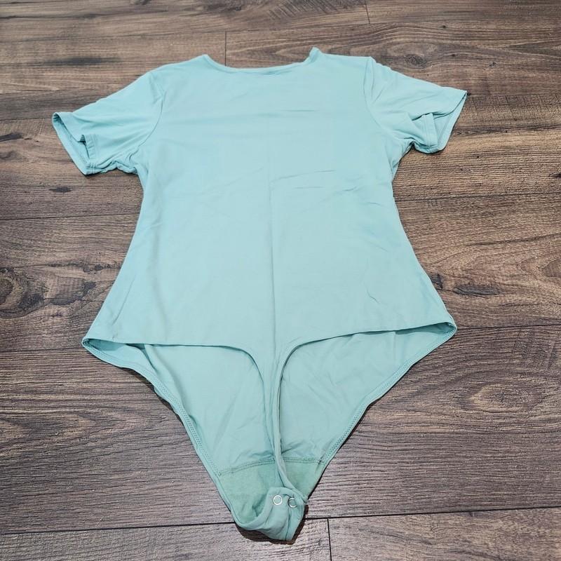 Auden Bodysuit Top Tee Shirt Snaps Short Sleeve Casual Comfy XXL