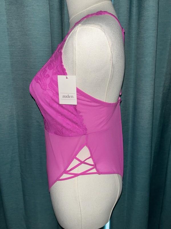 Auden Pink/Fuchsia Women’s Sexy Lingerie Bodysuit NWT XXL 2XL