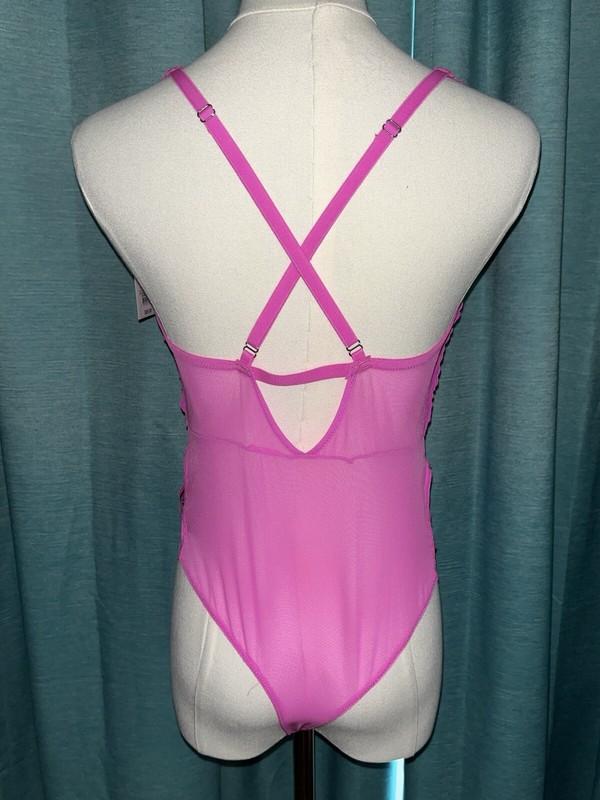 Auden Pink/Fuchsia Women’s Sexy Lingerie Bodysuit NWT XXL 2XL