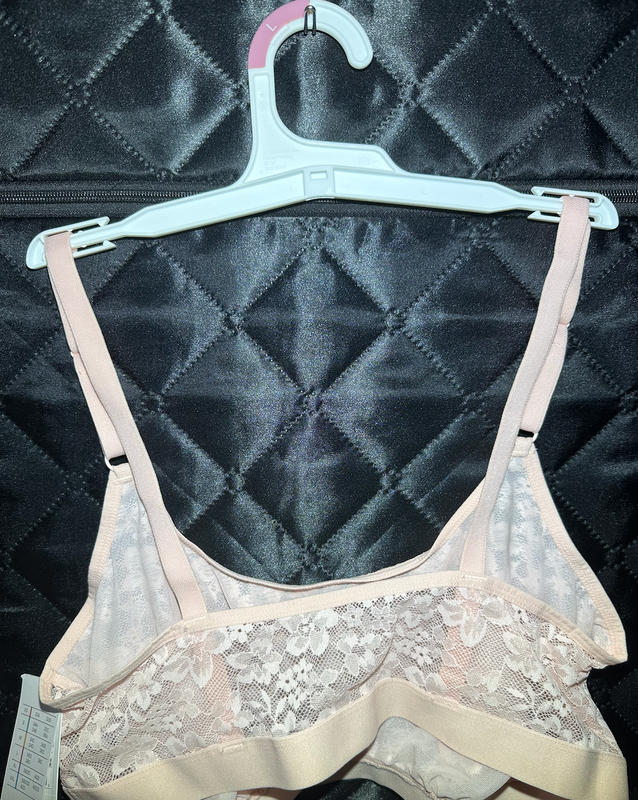 Auden Scoop Neck Bralette – Lace Nude Size Large (2-Piece Bundle New W/ Tags)