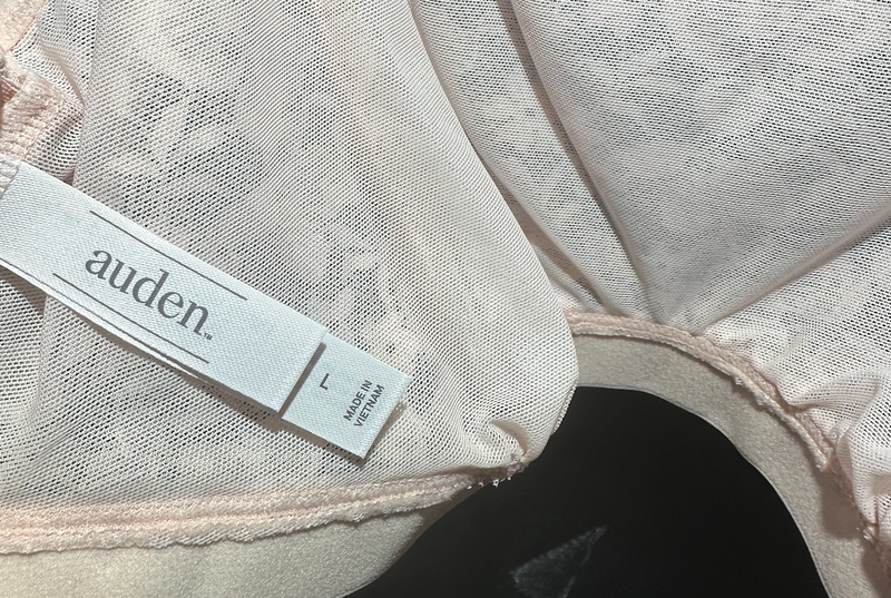 Auden Scoop Neck Bralette – Lace Nude Size Large (2-Piece Bundle New W/ Tags)