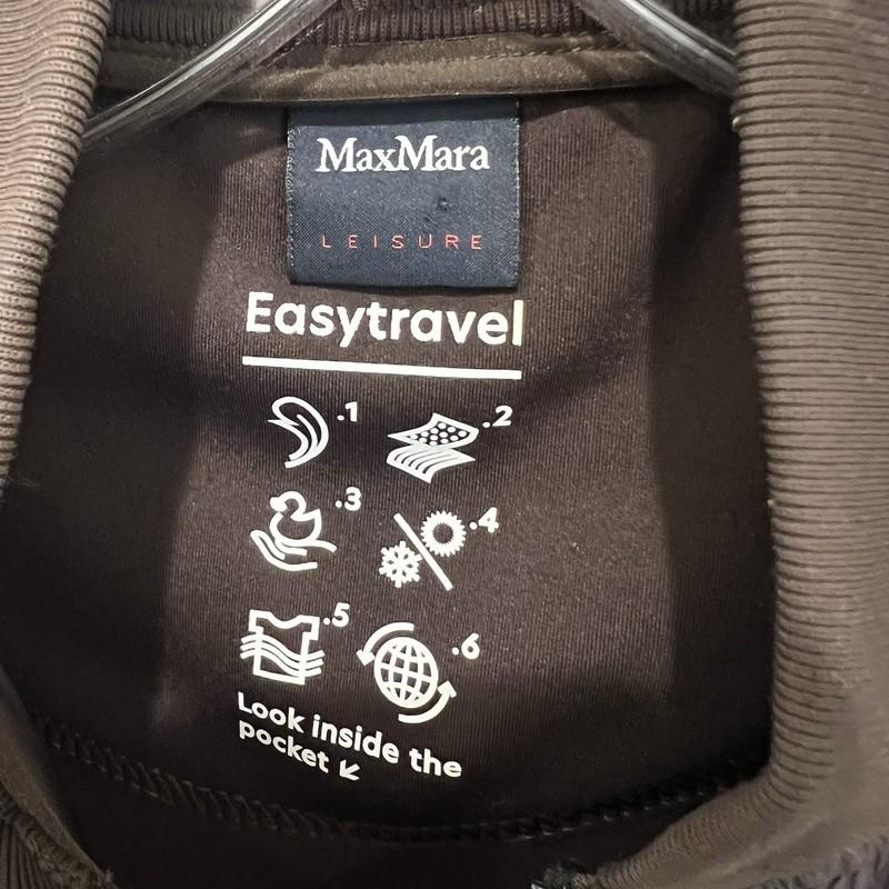 Auth Max Mara Leisure Women’s Dark Brown Padded Nylon Balsamo Vest Sz M