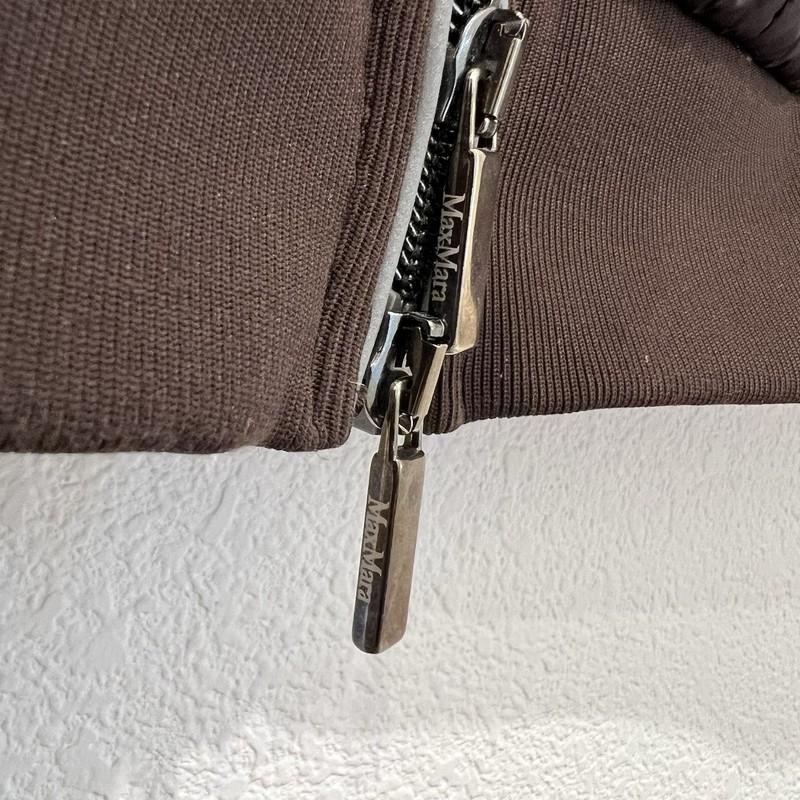 Auth Max Mara Leisure Women’s Dark Brown Padded Nylon Balsamo Vest Sz M