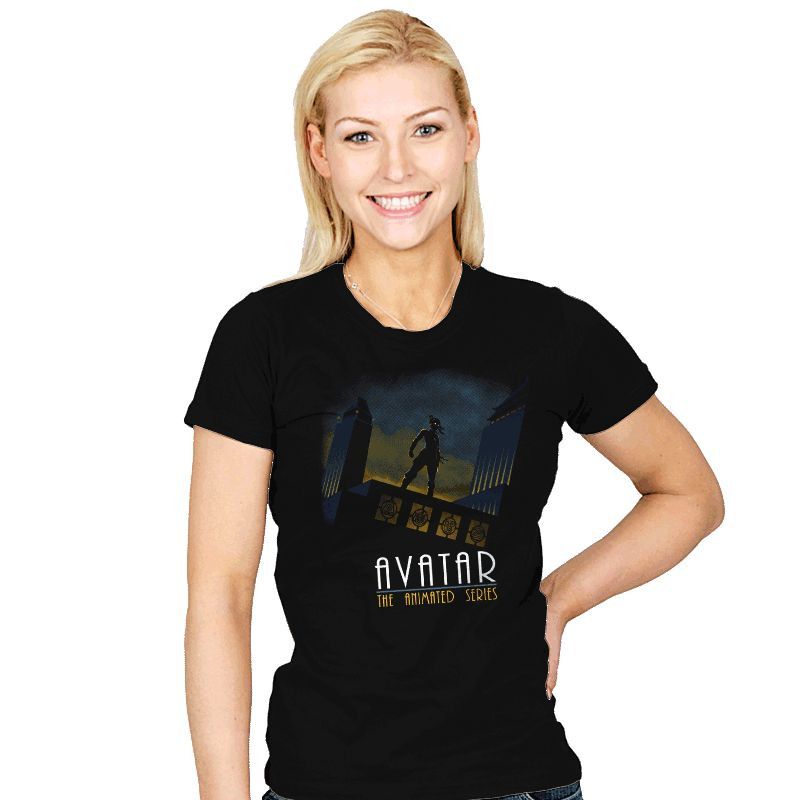 AVATAR LAST AIRBENDER Legend Of Korra Aang Appa Bending Womens JRS T-Shirt SMALL
