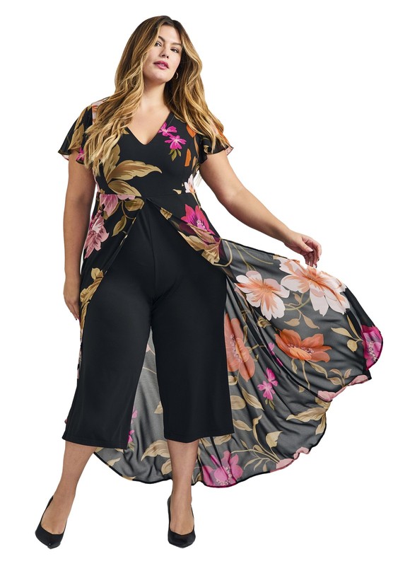 Avenue Women's Plus Size Glam Jumpsuit