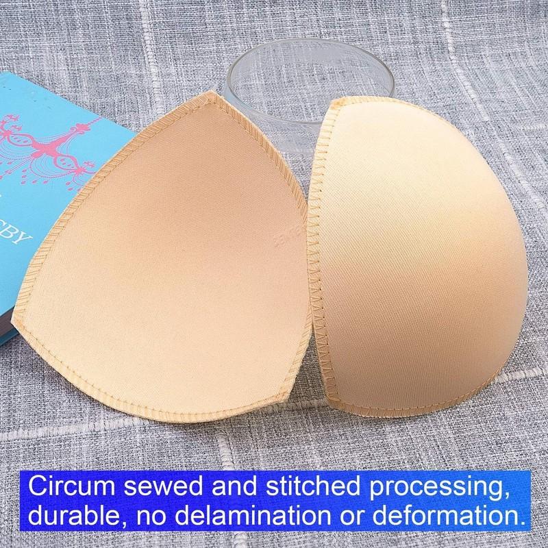 Awpeye Bra Pads Inserts 6 Pairs Cups Inserts Removable Breast Black