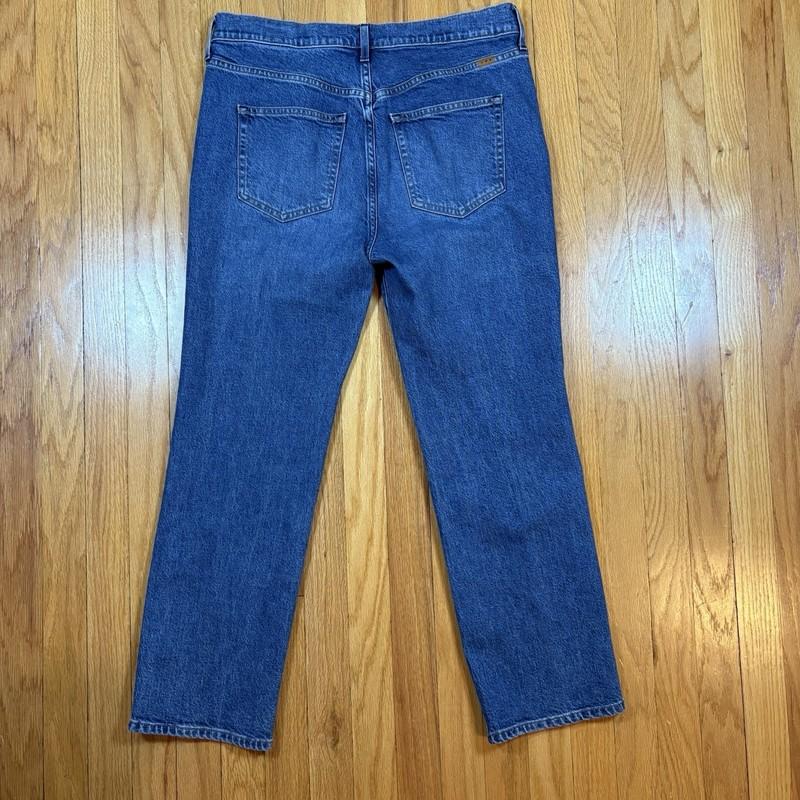 AYR Jeans The LaLa Women’s Sz 32S Blue Denim Straight Leg Medium Wash Made In LA