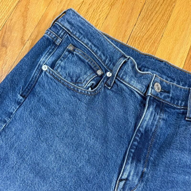 AYR Jeans The LaLa Women’s Sz 32S Blue Denim Straight Leg Medium Wash Made In LA