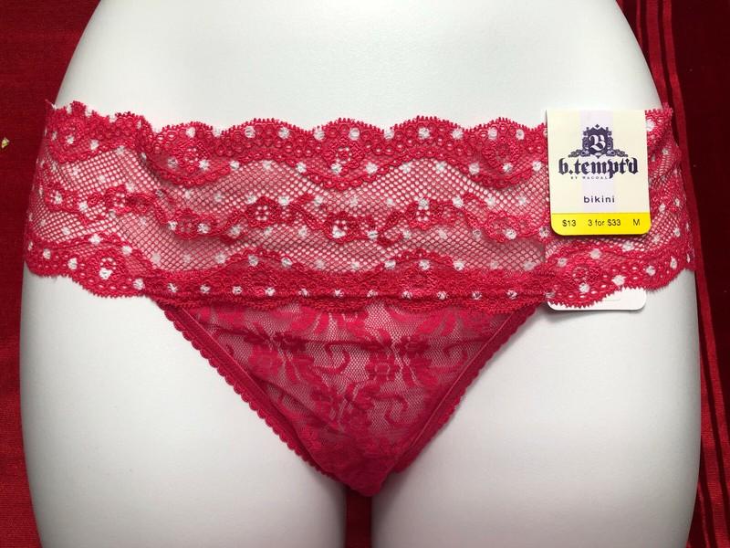 B.TEMPT'D BY WACOAL LACE KISS BIKINI CHOOSE YOUR COLOR & SIZE STYLE#978182 NEW