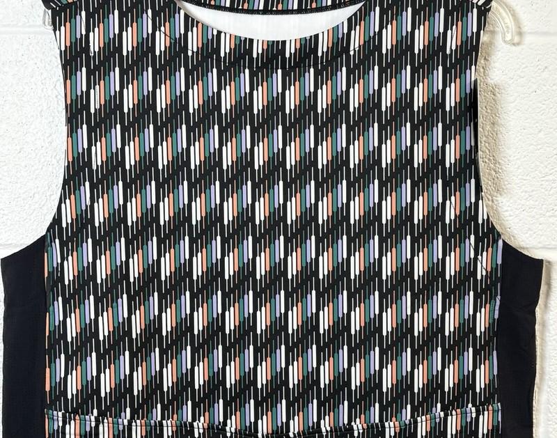 Bad Birdie Women’s XSmall Black Cattail Multi Mirabel Sleeveless Golf Dress NEW