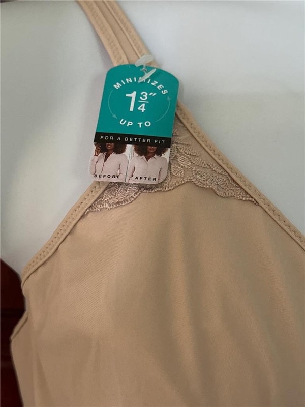 Bali 3385 Bra Passion For Comfort Minimizer Underwire Beige 40C NWT