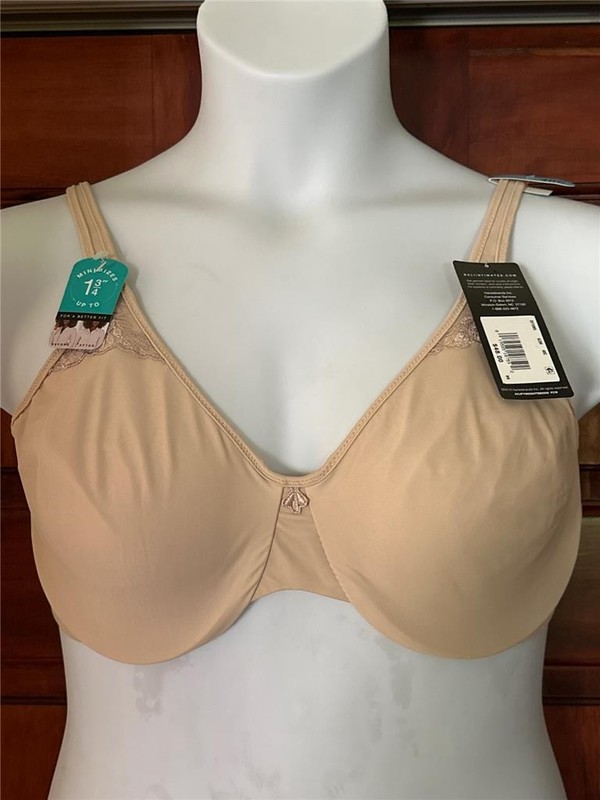 Bali 3385 Bra Passion For Comfort Minimizer Underwire Beige 40C NWT