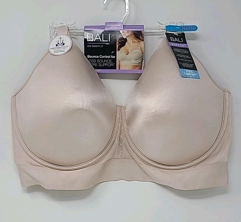 Bali Women's 42DDD Bali One Smooth U Bounce Control Wirefree Bra DF3456 Tan
