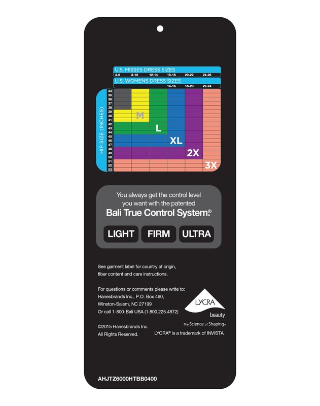 Bali Women's Lace 'n' Smooth Camisole Black 3X-Large Black Size XXX-Large Yn