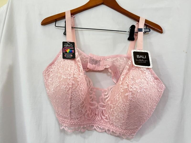 Bali Womens Beautifully You Lace Comfort Wireless Bra Pink U Pick Sizes New