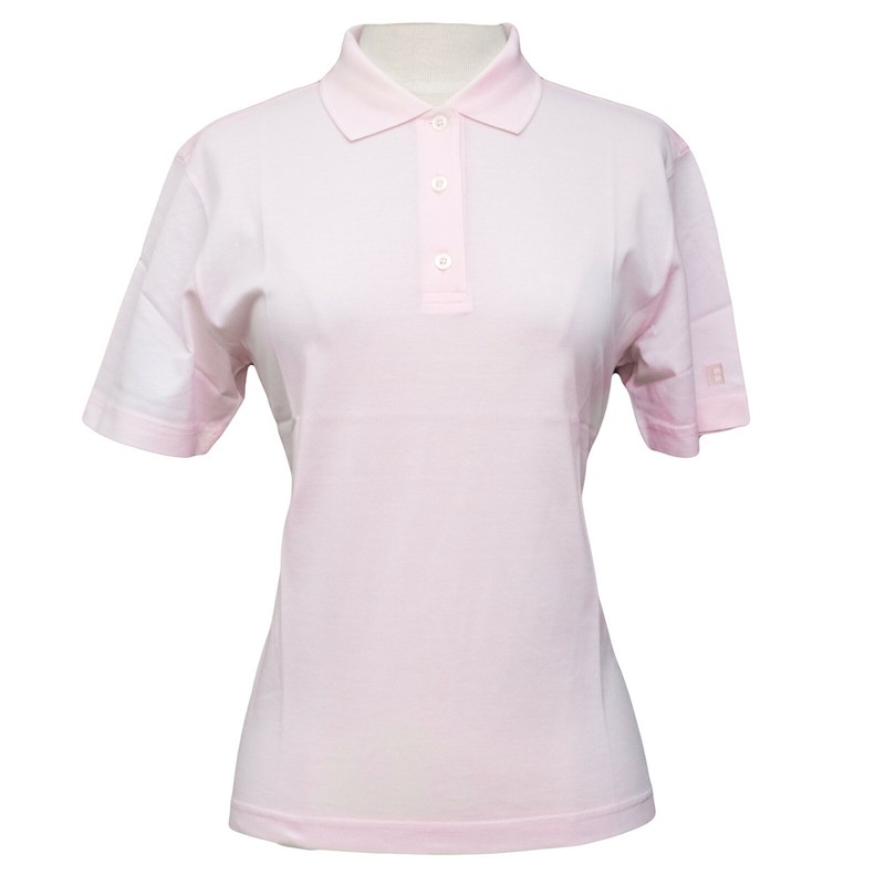 Bally Golf Pink 100% Cotton Women's US Size 8 Luxurious High Quality Polo