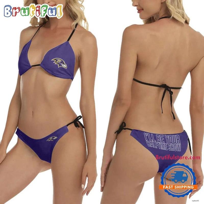 Baltimore Ravens I’ll Be Your Halftime Show 2 Piece Women’s Bikini Swimsuit