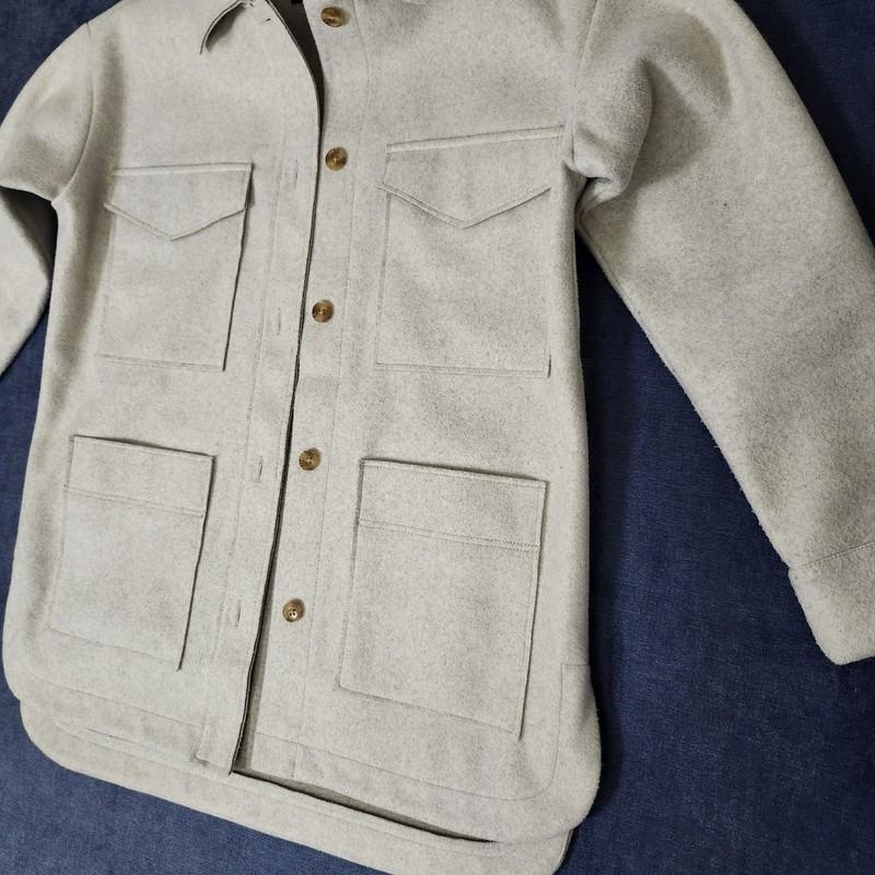 Banana Republic Factory 4 Pocket Shacket Tan Womens XS