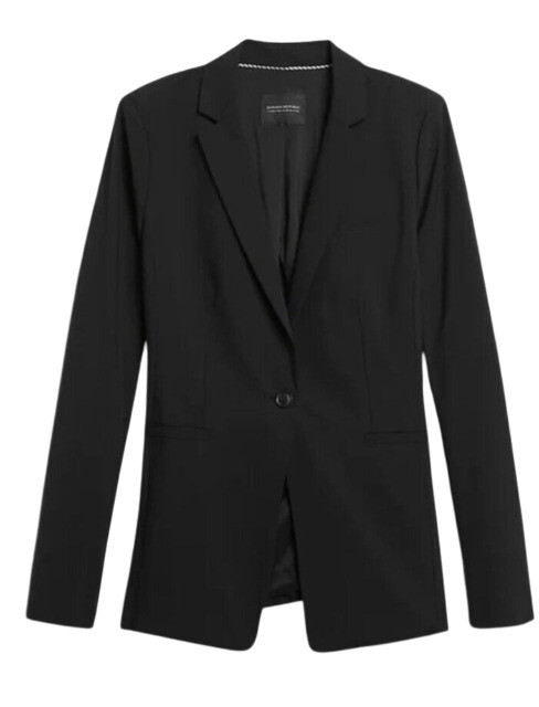 Banana Republic Long & Lean Women's Blazer - Black (427878)