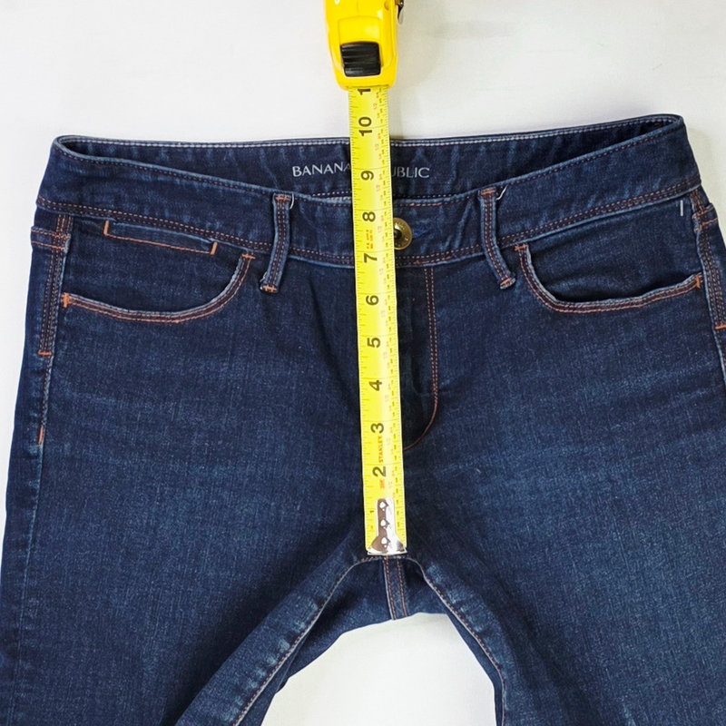 Banana Republic Size 28X31 Petite Booutcut Womens Blue Denim 5 Pocket Jeans
