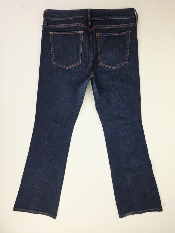 Banana Republic Size 28X31 Petite Booutcut Womens Blue Denim 5 Pocket Jeans