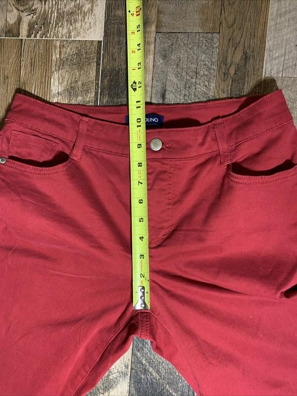 Bandolino Jeans Size 6 Amy The Modern Straight Leg Red Excellent Condition