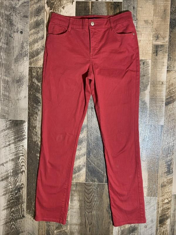 Bandolino jeans size 6 Amy The modern straight leg Red Excellent Condition