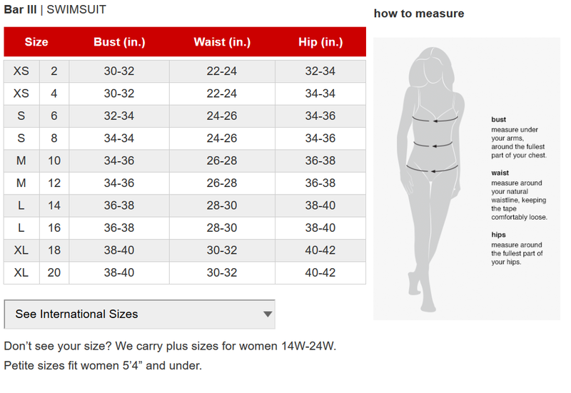 Bar III High Leg High Rise Bikini Bottoms MSRP $48