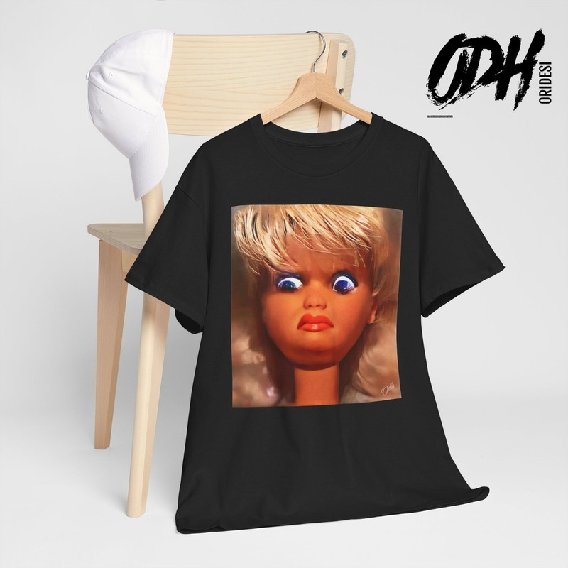 Barbie Disgusted Face Funny Meme Shirt Sleeveless Tee Trendy Weird Tik Tok Shirt