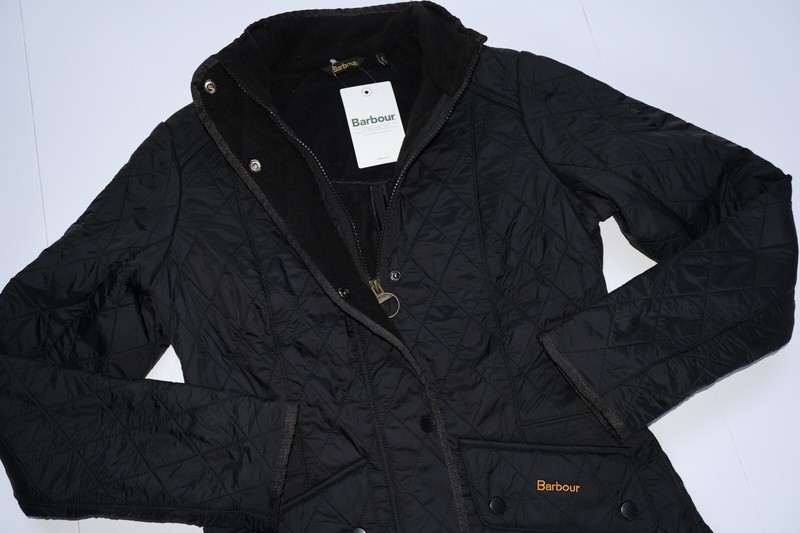 Barbour Jacket Coat Cavalry Polarquilt Black LQU0087BK91 UK Size 10 U.S Size 6
