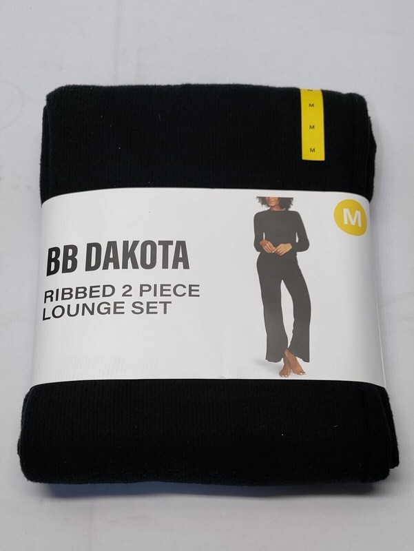 BB Dakota Women's 2 Piece Ribbed Lounge Set Choose Your Size