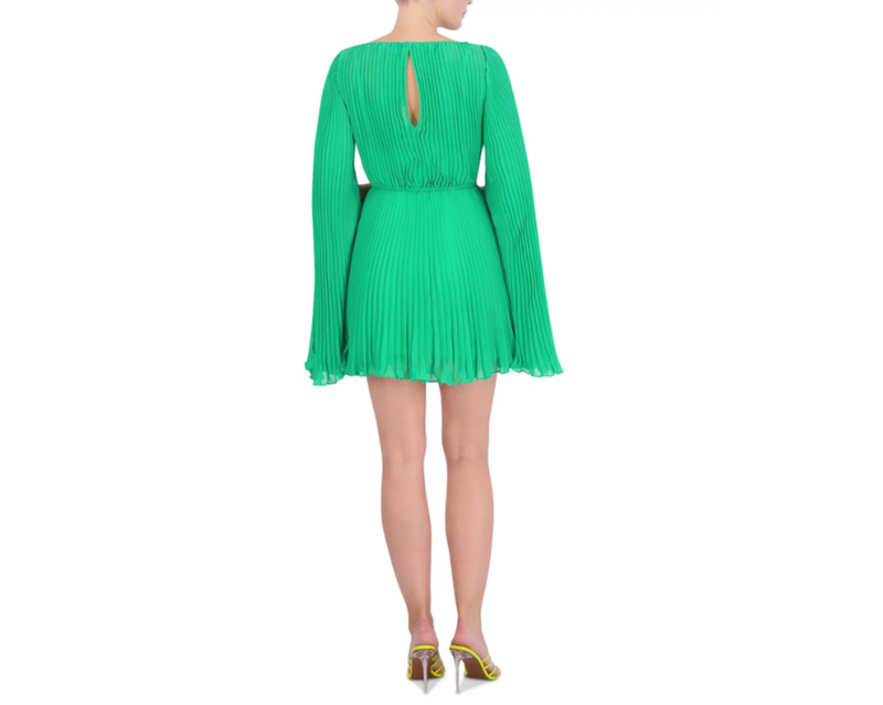 BCBGMAXAZRIA Pleated Mini Dress MSRP $298
