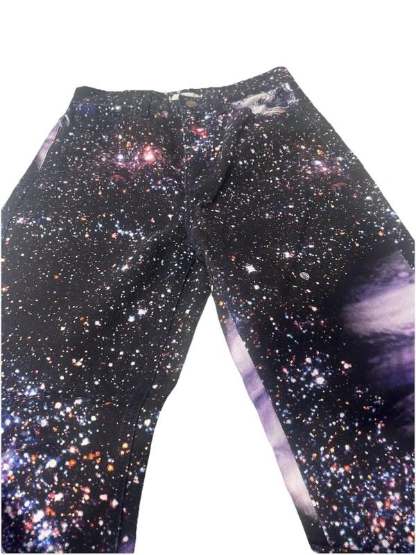 BDG Urban Outfitters Size 27 Cowboy Jeans With Galaxy Pattern NWOT Black