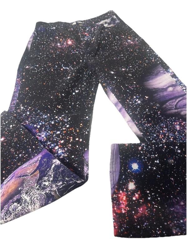 BDG Urban Outfitters Size 27 Cowboy Jeans With Galaxy Pattern NWOT Black