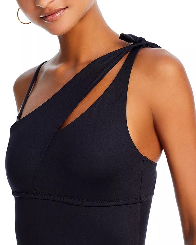 BECCA By Rebecca Virtue Asymmetric Cutout One Piece Swimsuit XS