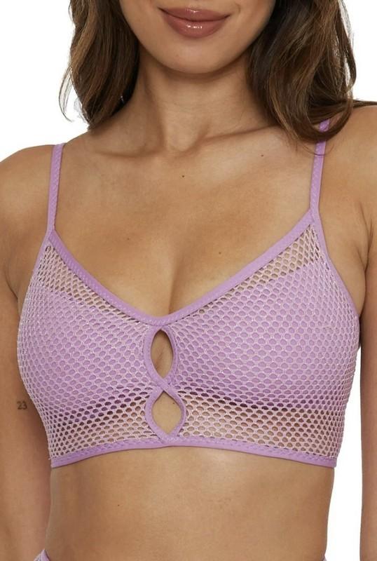 Becca Women's Network Cami Bikini Top Malva Medium MSRP $88