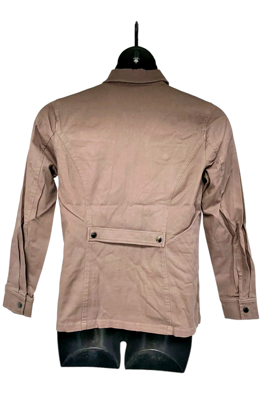 Belle By Kim Gravel Military Jacket Dark Mink