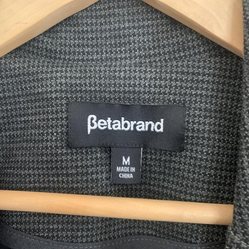 Betabrand Gray Houndstooth Stretchy Blazer Women’s M
