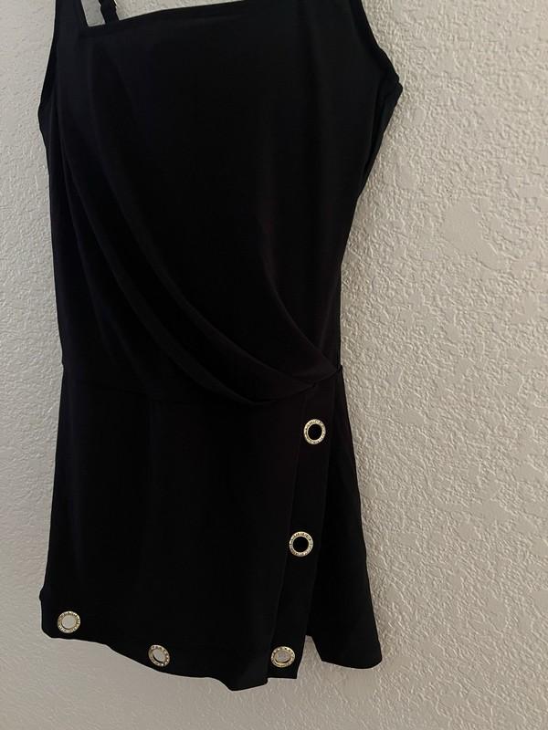 Beyond Control Swim Women’s Grommet Tummy Control Swimdress Size 12