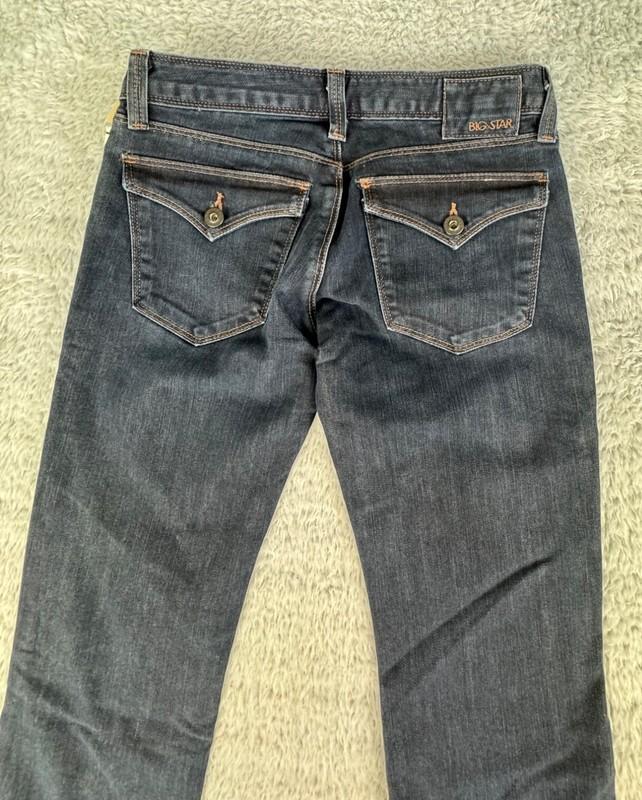 Big Star Junior Womens 1/25R Dark Wash Tanker Bootcut Jeans Durable Stretch
