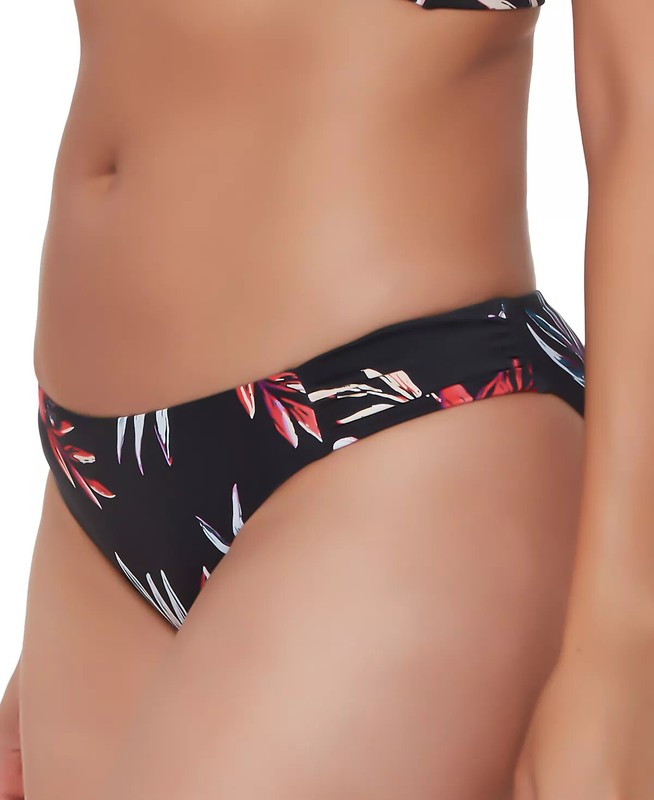 Bikini Swim Bottoms Hipster Black Floral Print Size XS BAR III $44 - NWT